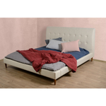 Простыня из стираного льна темно-синего цвета essential, 240х270 см