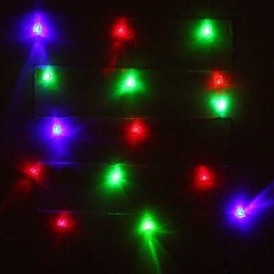 Гирлянда для дома 5,0 м 20 ламп LED с насадками КУБИК ВИТОЙ, прозрач.пров., авторежим.,IP-20 RG/RB (возможность соединения)