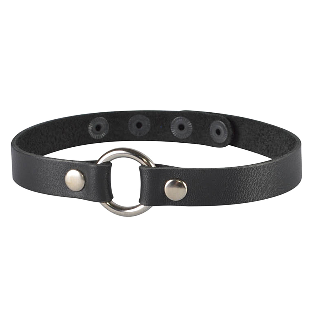 Чокер Sitabella с кольцом чёрный