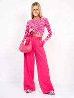 Женский костюм с брюками палаццо