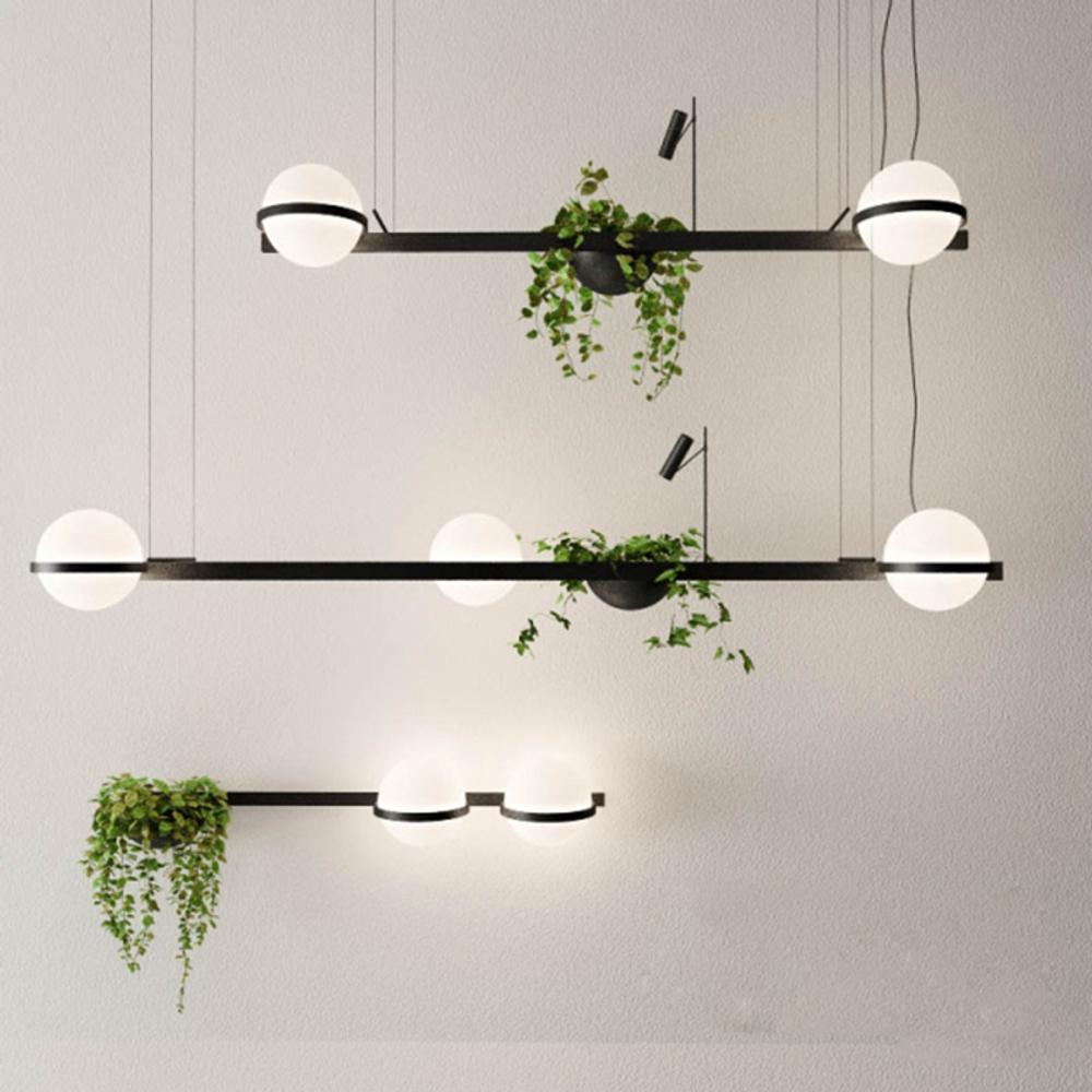 Pendant design lamp Palma 3734 by Vibia