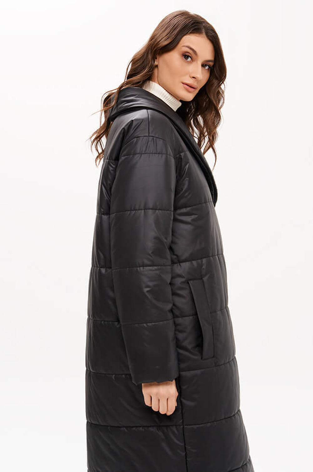 0116 Пальто женское (черный)