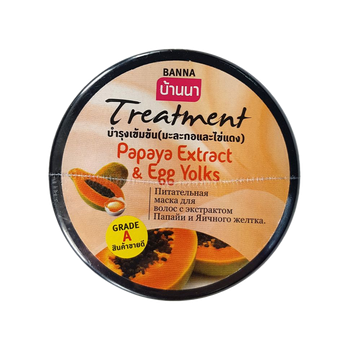 Маска для волос Banna Papaya Extract and Egg Yolks Папайя и Яичные желтки Hair Mask 300 мл
