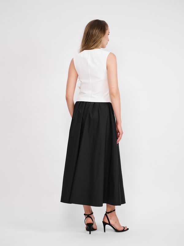 ЮБКА МИДИ С ШИРОКИМ НИЗОМ