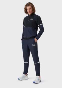 Для мужчин Костюм теннисный EA7 Man Woven Tracksuit - night sky