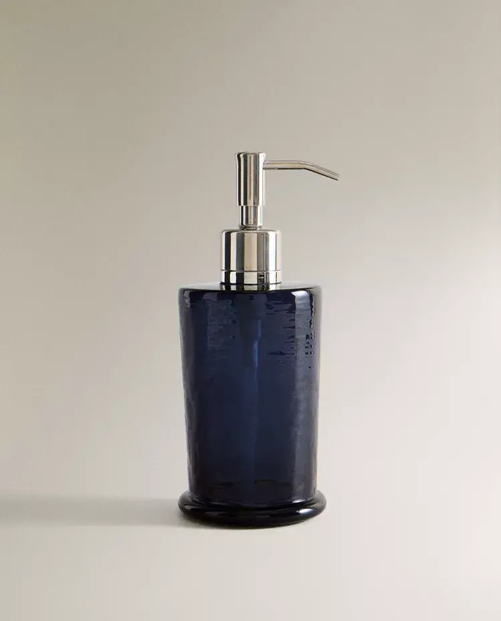 ZARA HOME ДОЗАТОР МЫЛА ИЗ СТЕКЛА СИНЕГО ЦВЕТА, СИНИЙ