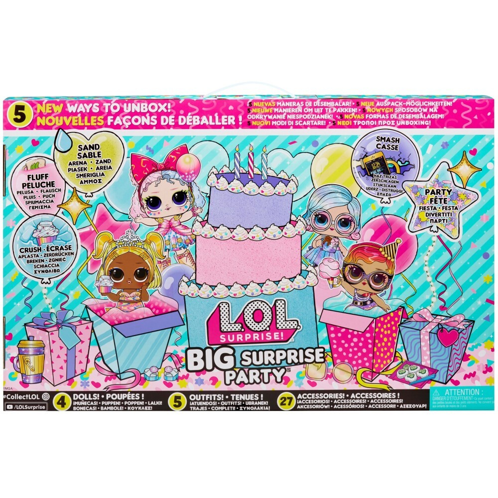 L.O.L. SURPRISE - Большой набор для вечеринки-сюрприза с 4 куклами ЛОЛ + 40 аксессуаров 120957 / артикул   120957  / GTIN 035051120957