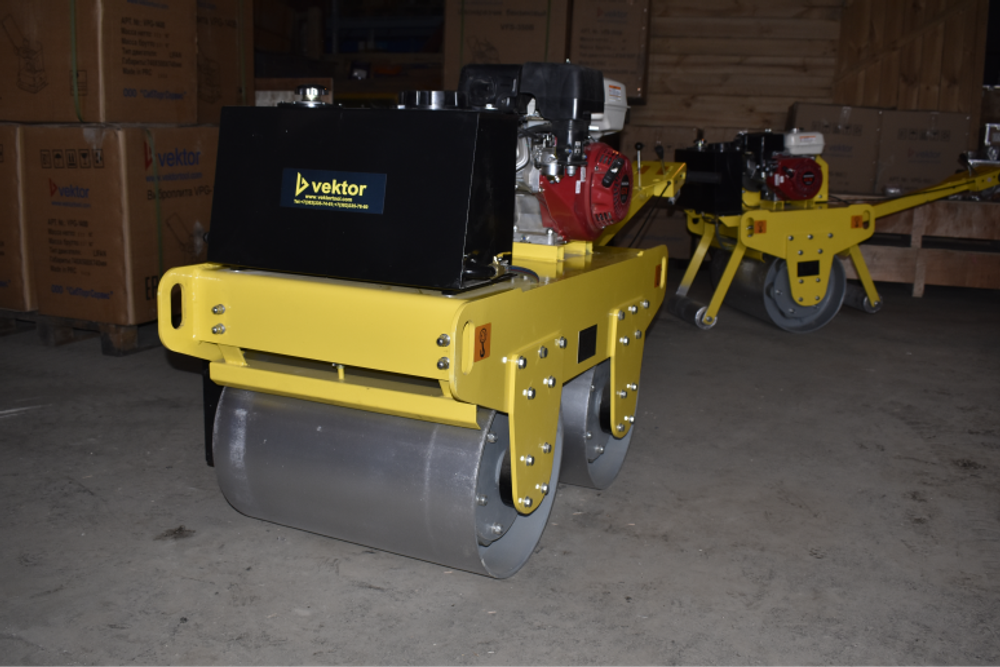 Виброкаток ручной двухвальцовый Vektor VRDR-600