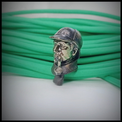 Темлячная бусина "Шерлок" для ножей , мельхиор