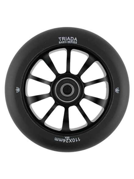 Колесо TRIADA BAISIC 10-SPOKE, Черный глянцевый/черный