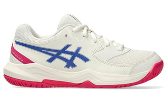 Детские Кроссовки теннисные Asics Gel-Dedicate 8 GS - кремовый/темный кобальт
