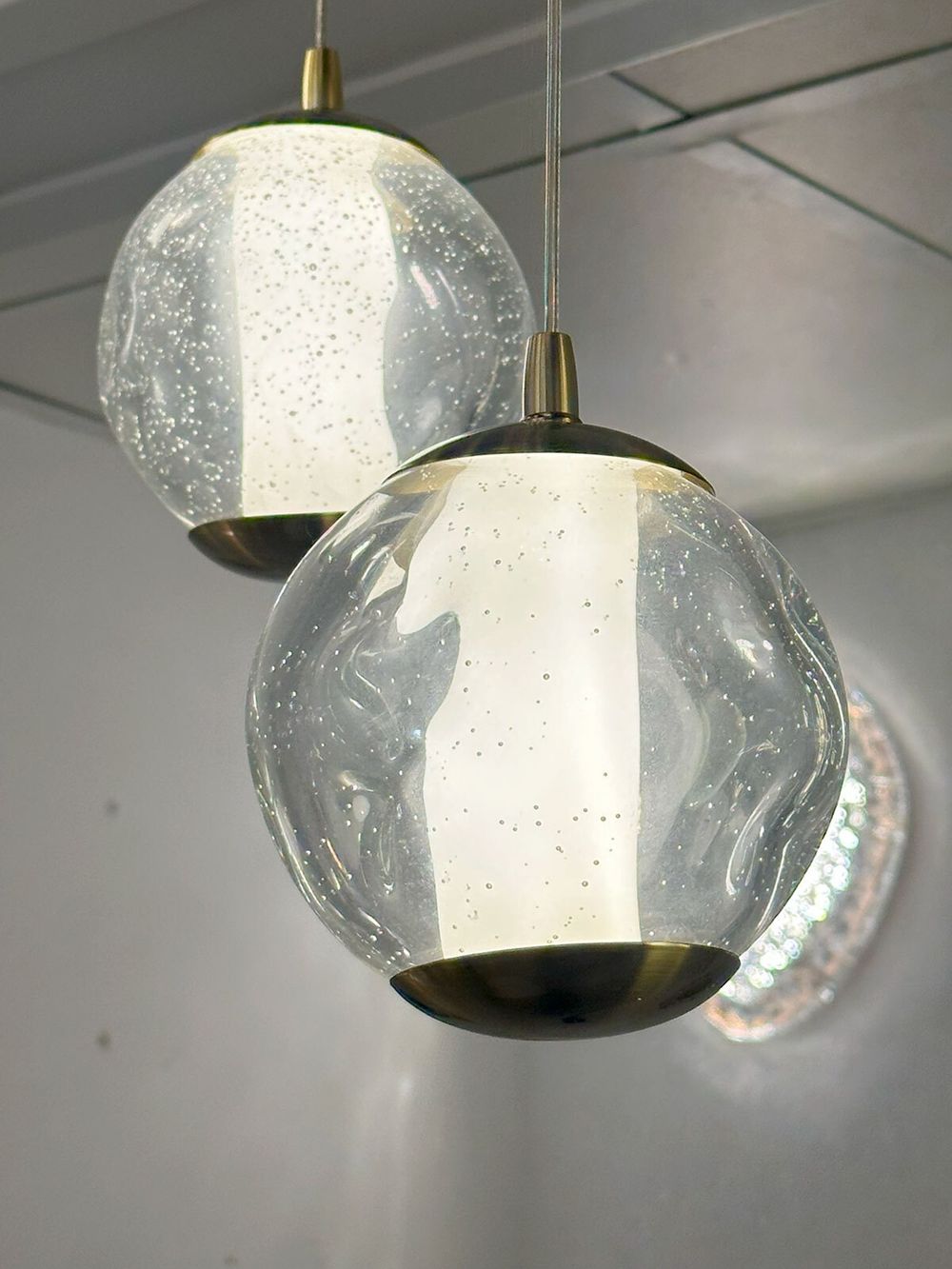 Подвесной светильник OD2437-7 gold/clear