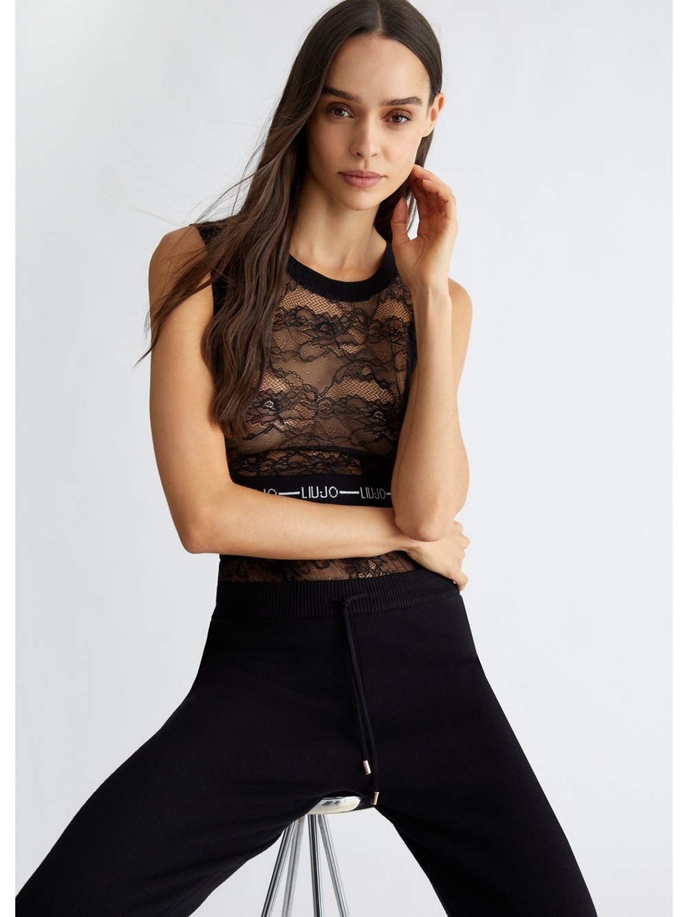 Топ кружевной женский Lace LIU JO