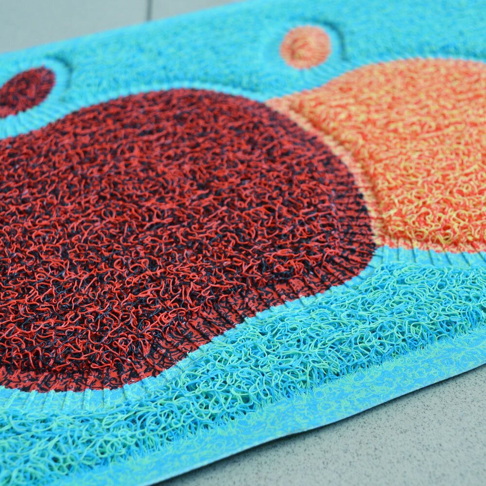 Коврик для ванной 38*58см "Яблочки", PVC