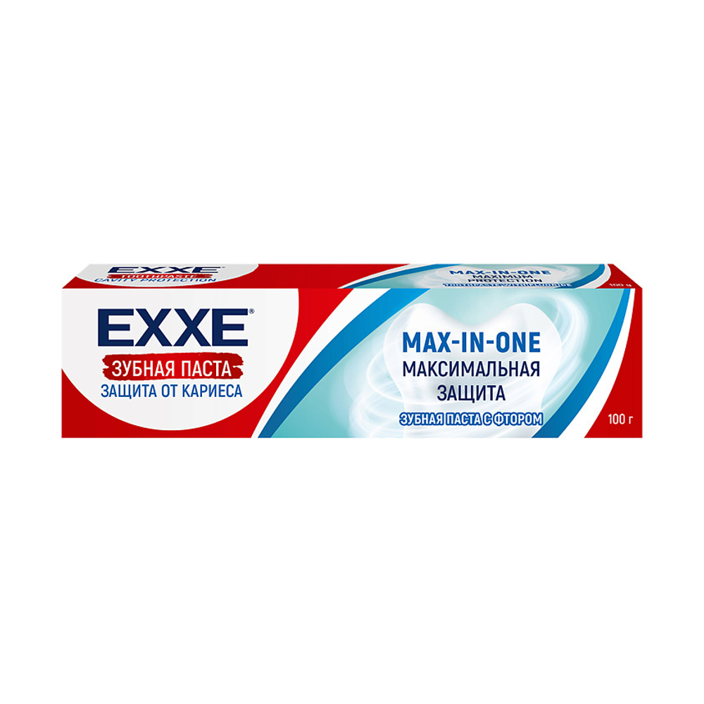 EXXE Зубная паста Max-in-one, максимальная защита от кариеса, 100 гр