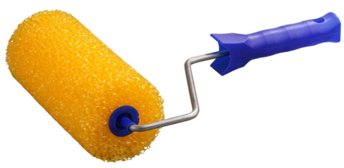 Валик ″СТРУКТУРНЫЙ ПОРОЛОН″ малярный в сборе, бюгель 6мм, 80x180мм, STAYER Profi