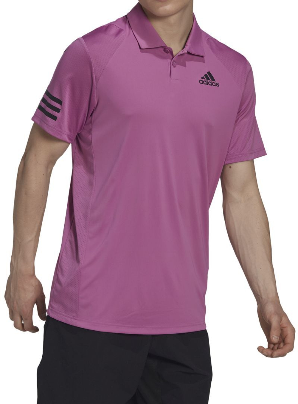 Мужское теннисное поло Adidas Club 3STR Polo - semi pulse lilac