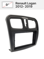 Переходная рамка 9'' и комплект проводов для Renault Logan 2012- 2019