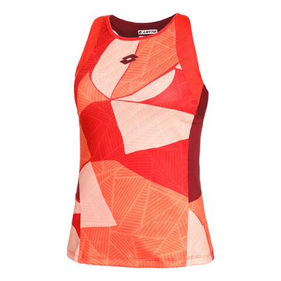 Женская теннисная майка Lotto Tech 1 D3 Tank Top Women - Red, Multicoloured