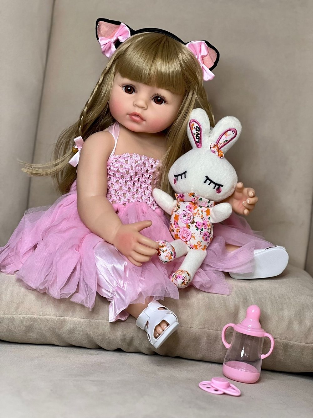 Кукла Реборн виниловая 48см в пакете (FA-063)