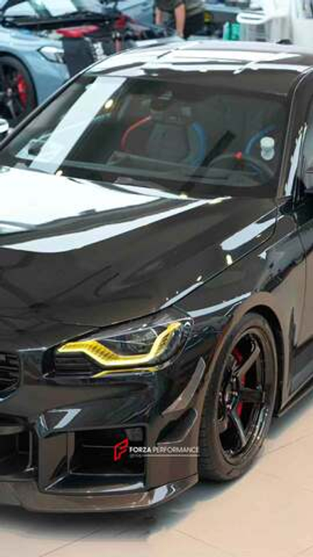 Карбоновая губа, канарды, накладки на зеркала и боковые юбки для BMW M2 G87 2023+ БМВ тюнинг