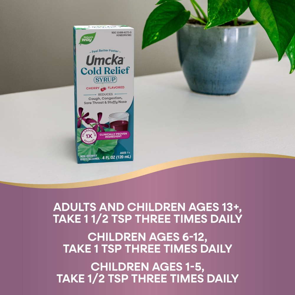 Nature's Way, Umcka®, сироп от простуды, для детей от 1 года, с вишневым вкусом, 120 мл (4 жидк. унции)