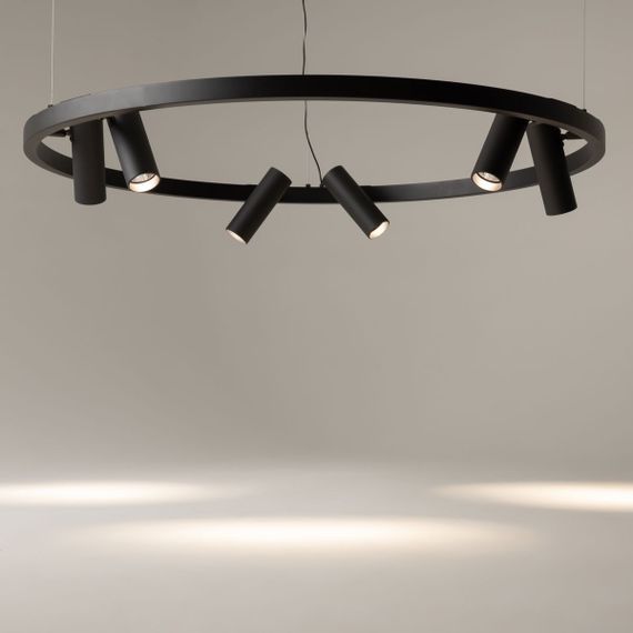 Подвесная светодиодная люстра Maytoni Satellite MOD102PL-L42BK