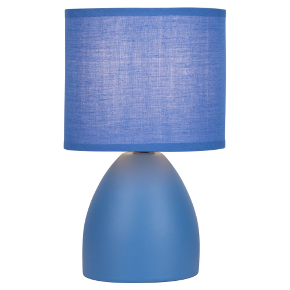 Настольная лампа Rivoli Nadine 7047-503 1 * Е14 40 Вт керамика синяя с абажуром | Rivoli