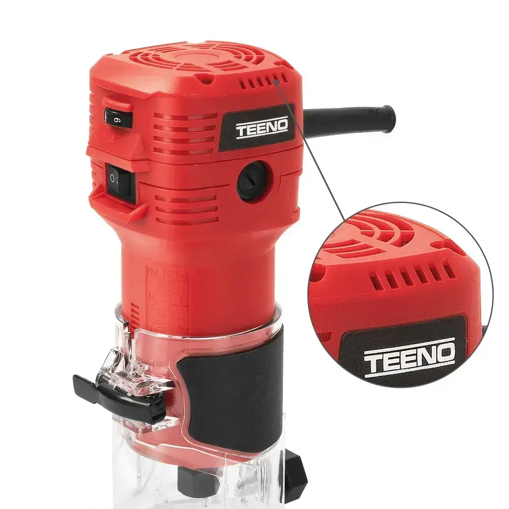 Фрезер по дереву электрический TEENO,5 фрез,15000-32000 об/мин,цанга 6/6.35 мм