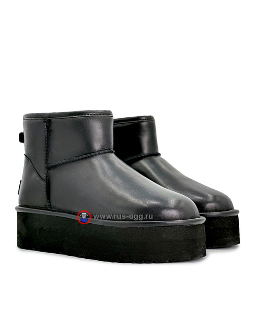 CLASSIC MINI PLATFORM LEATHER Black