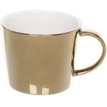 Чайная пара (зеркальная кружка 230мл+блюдце) анаморфный дизайн «Тюльпаны желтые»