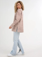 Свитшот без начеса теплый больших размеров оверсайз кофта