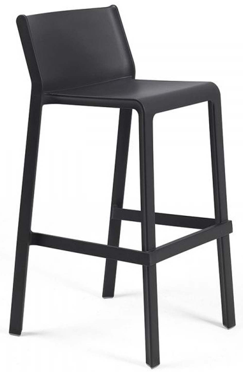 Стул пластиковый барный Nardi Trill Stool, антрацит