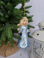 Ангел ёлочная игрушка из фарфора