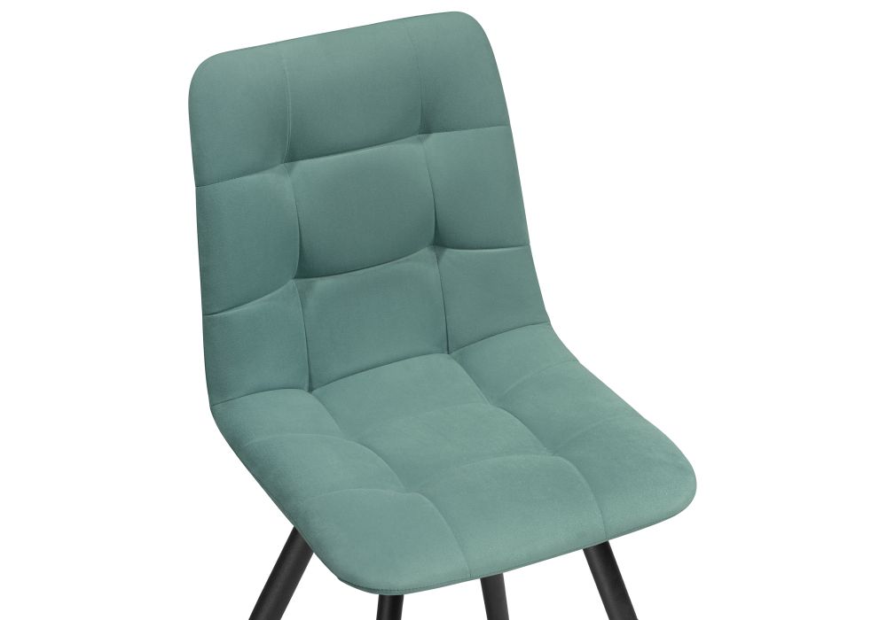 Стул на металлокаркасе Чилли К бирюзовый / черный