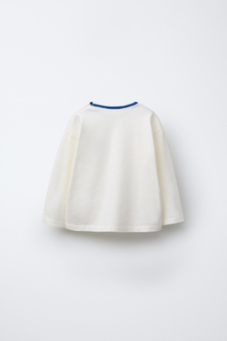 ZARA ЛОНГСЛИВ С ВЫШИВКОЙ PADDINGTON ™, СВЕТЛЫЙ ЭКРЮ