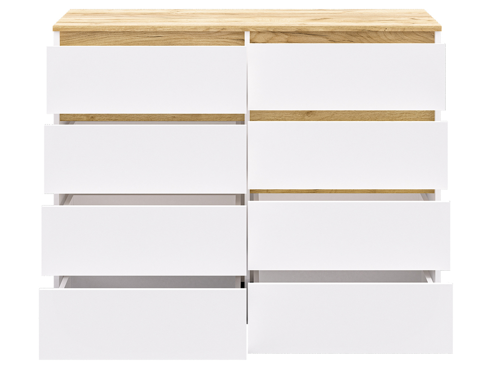 Комод-23 Белый/Кр.золотой