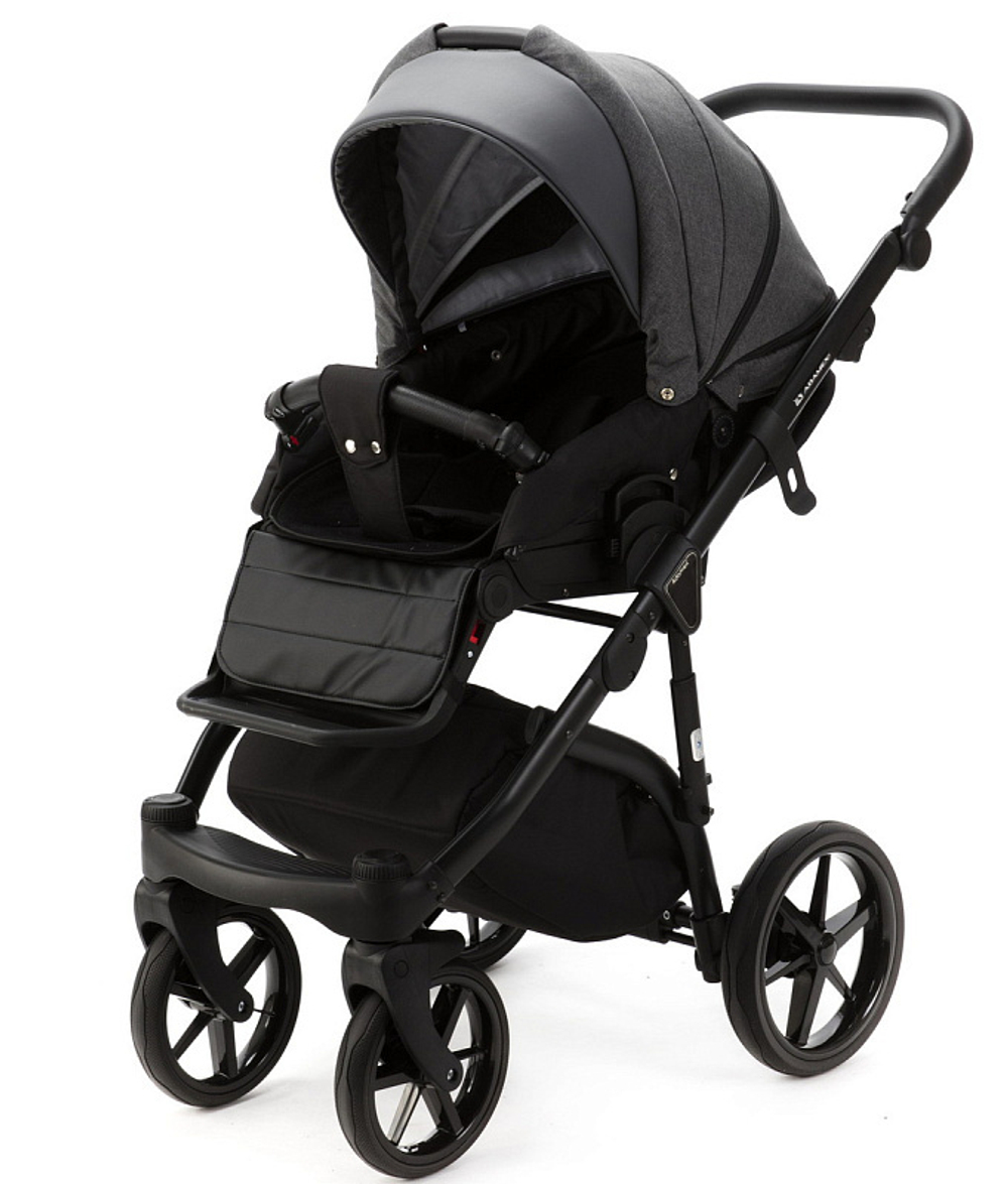 Детская коляска Adamex Nola 2 в 1 N-PS58 (Т.СЕР.+ Т.СЕР. КОЖА)