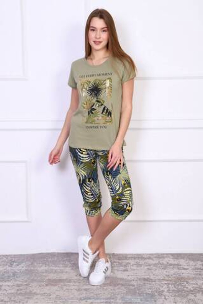 Пижама женская "197б К.П" бриджи (М)