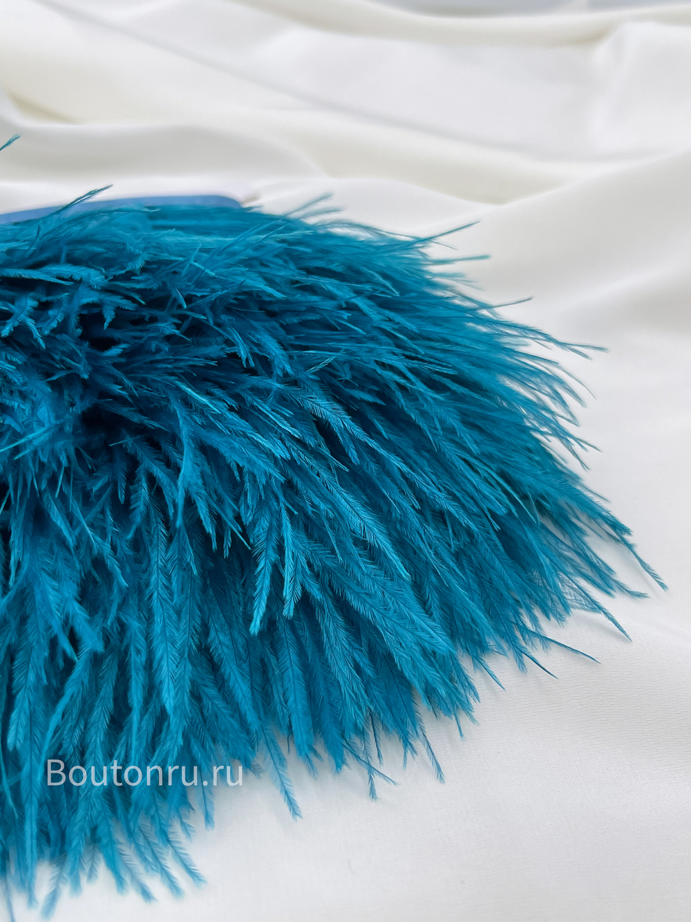 Перо темно-бирюзовое