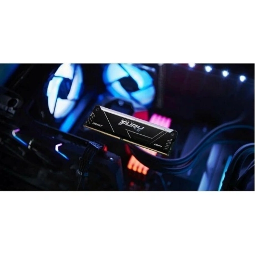 Память оперативная Kingston 32GB 3200MT/s DDR4 KF432C16BB2AK4/32 CL16 DIMM (Kit of 4) FURY Beast RGB