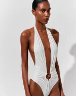 Купальник слитный VEA, Белый