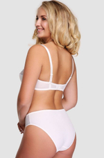 Бюстгальтер фасона балконет с уплотненными чашками на каркасах (Размер: 90C) (Цвет: пудровый)