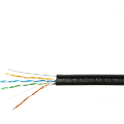 SkyNet  Premium UTP outdoor 4x2x0,51 на тросу, медный, FLUKE TEST, кат.5e, однож., 305 м [CSP-UTP-4-CU-OUTR]