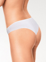 Хлопковые трусы-бразилиана с низкой линией талии (Размер: 5 размер) (Цвет: серый меланж)