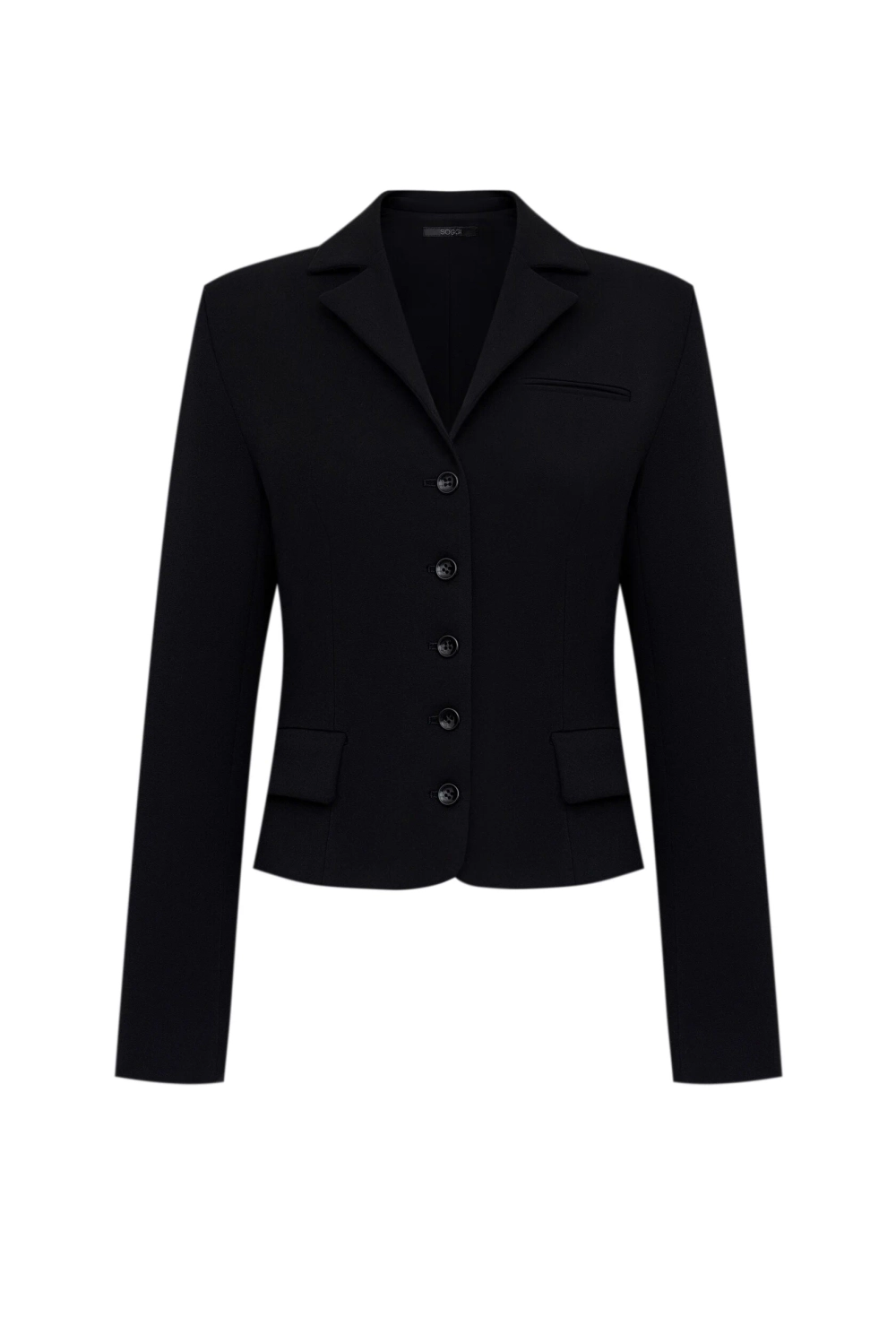 Жакет укороченный, Черный