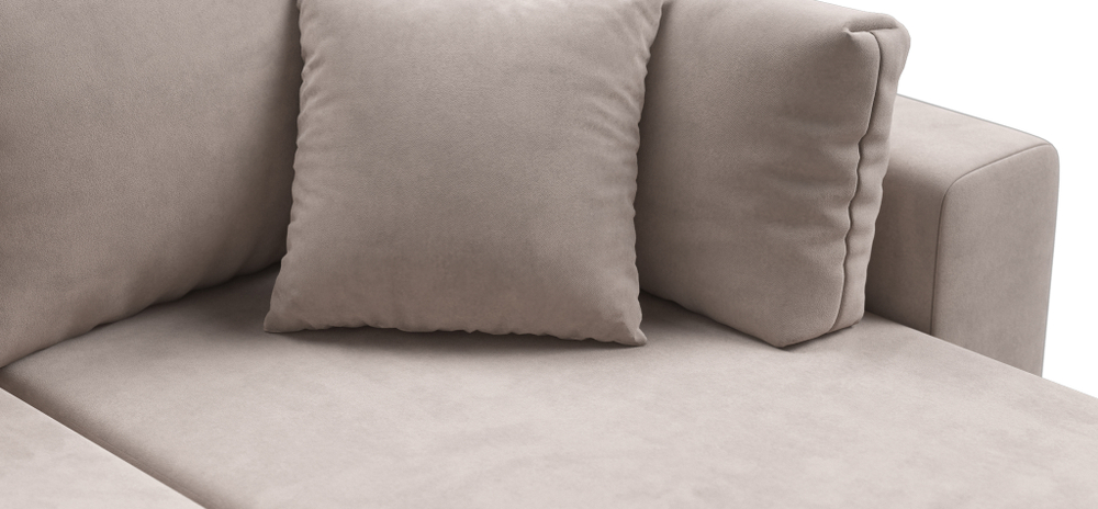 Угловой диван Босс Прайм ХЛ Велюр Монолит латте