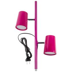 ULM-T600 2х6W-4500K-DIM RED Торшер напольный светодиодный. 2х6W. Сенсорный выключатель. Диммер. Красный. ТМ Uniel