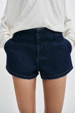 ZARA ШОРТЫ Z1975 МИНИ, СИНИЙ