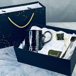 Lenardi 106-297 Кружка 360мл с ложкой и фильтром СКОРПИОН в под.уп.(х12)Фарфор